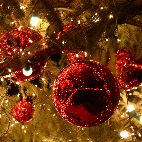 Boules et guirlandes de Noël