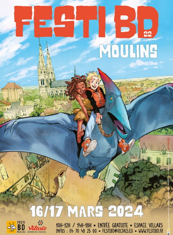 Affiche Festi'BD à Moulins 2024
