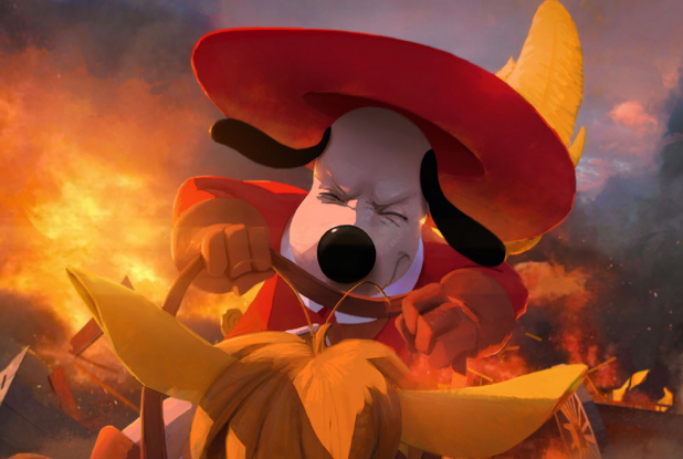 D'Artagnan et les 3 mousquetaires : incendie