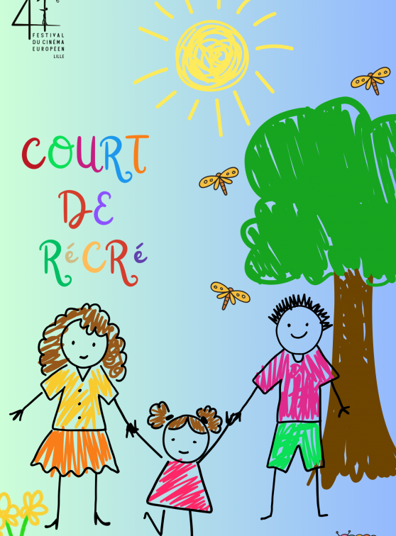 Festival du cinéma européen : affiche Court de Récré 2025