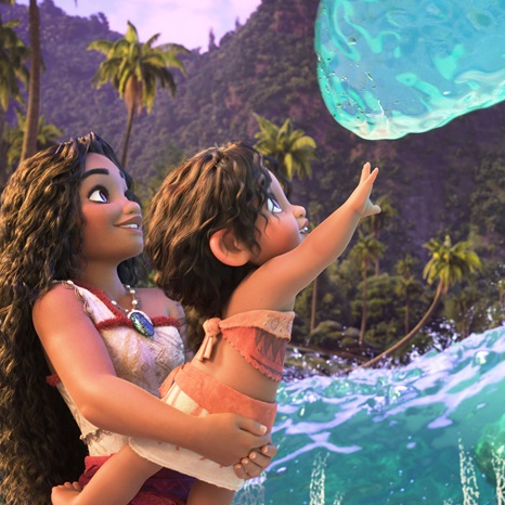 Vaiana 2 : Vaiana et une vague qui s'approche