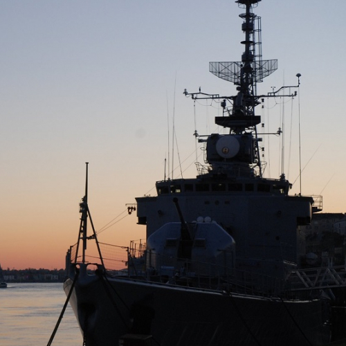 Maillé Brézé à la tombée du jour