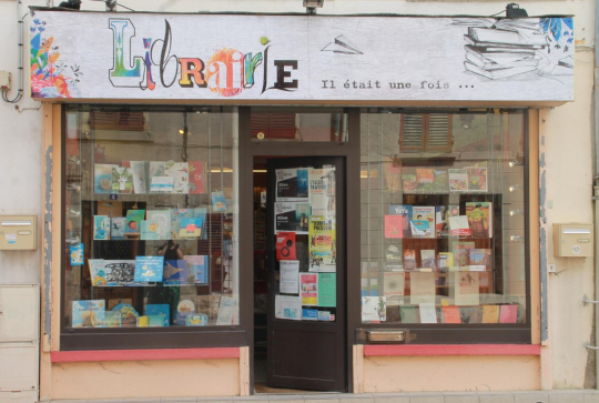 librairie il était une fois devanture