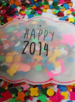 Tuto cartes de voeux : nuage de confettis