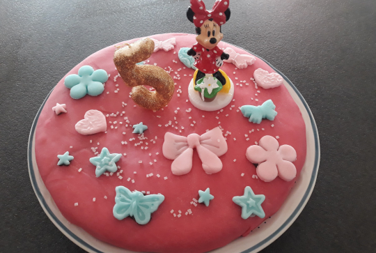 Gâteau Minnie tout rose