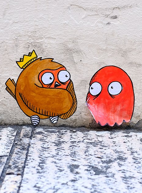 Promenade street art à Croix-Rousse avec Nomade Land et Flo81