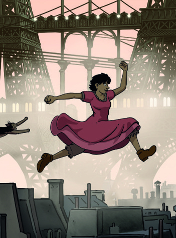 Avril et le monde truqué : saut sur les toits