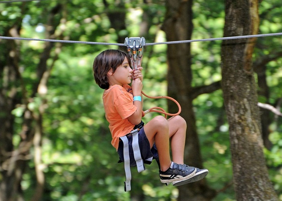 Aventure Floreval - Tyrolienne pour enfants