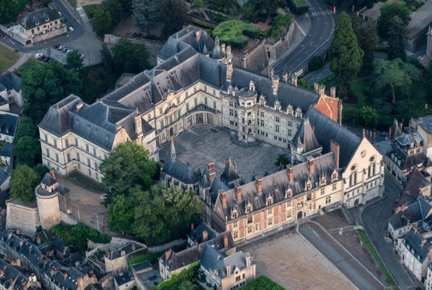 Château de Blois : vue aérienne