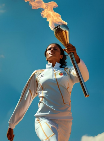 La Flamme olympique à Bordeaux