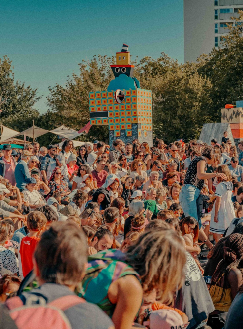 Festival de rue de Ramonville : spectateurs