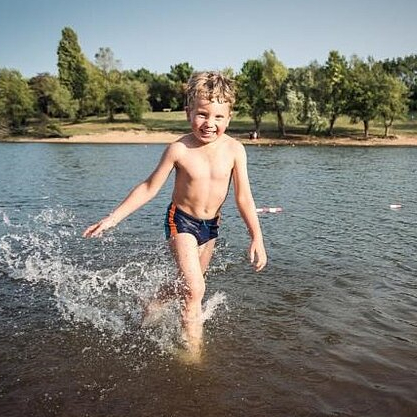 Plan d'eau d'Oudon en famille