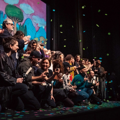 Festival du court métrage de Clermont-Ferrand : Les lauréats sur scène sous des confettis