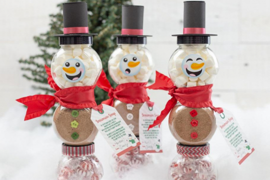 Recette cadeau de Noël : bonhomme de neige