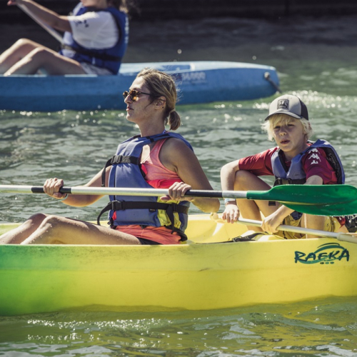 Lyon Kayak : Une famille en kayak