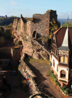 Château du Haut-Barr : vue aérienne du monument de Saverne