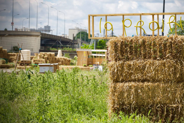 La Prairie du canal à Bobigny - Botte de foin