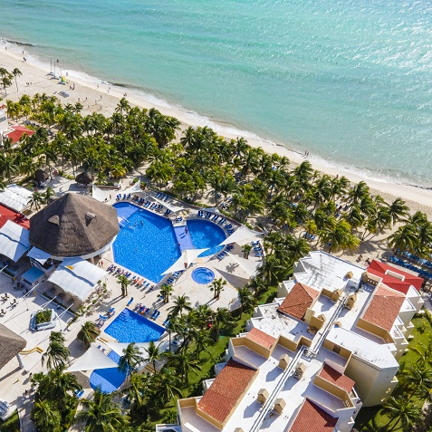 Hotel Viva Wyndham Maya au Mexique - vue drone