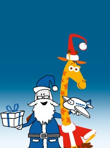 Père Noël Bleu XL Airways