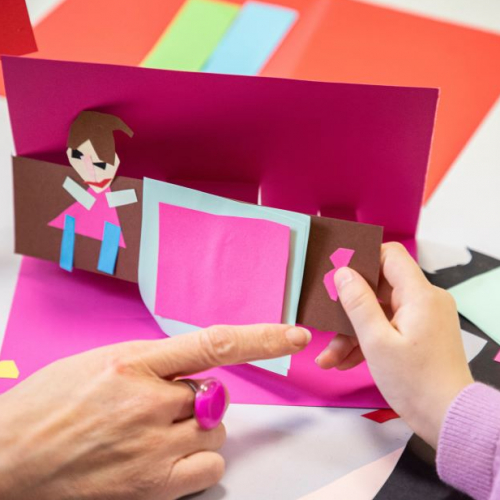 Atelier pop up musée de l'imprimerie de Lyon (expo RVB)