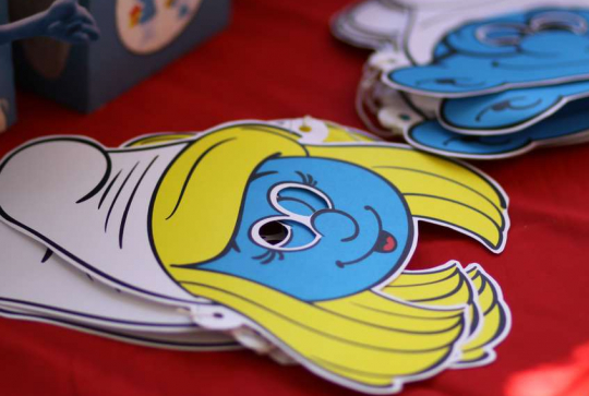 Masques de Schtroumpfs à imprimer