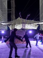 Marché de Noël de la Défense 2025 à Paris : patinoire