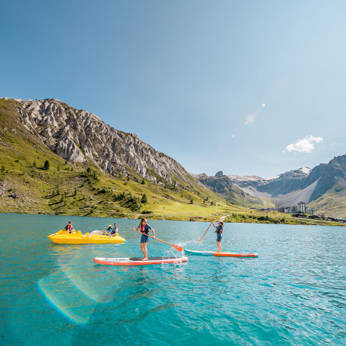 Paddle sur le lac de Tignes - France Montagnes