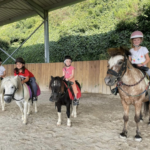 Sun Equitation : Des petites filles sur des poneys