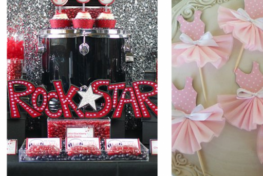 Cartons d'invitation et décoration anniversaire enfant "danse" - Agence WEA / Kalice Events