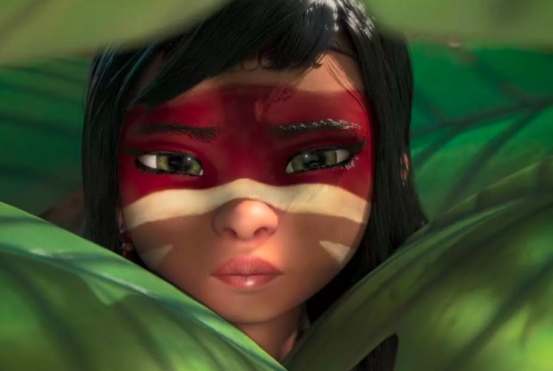 Ainbo, princesse d'Amazonie : tapie dans les feuillages