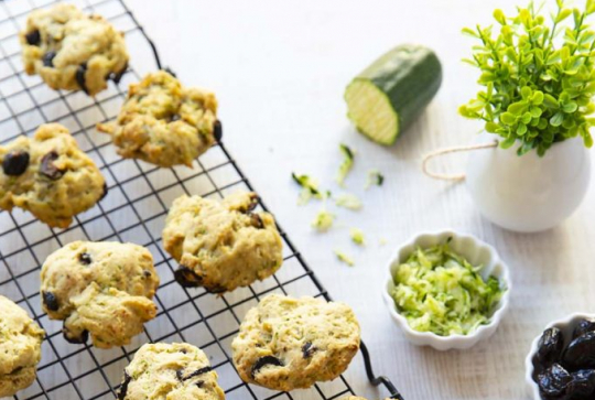 ©Cookies salés courgette - olive