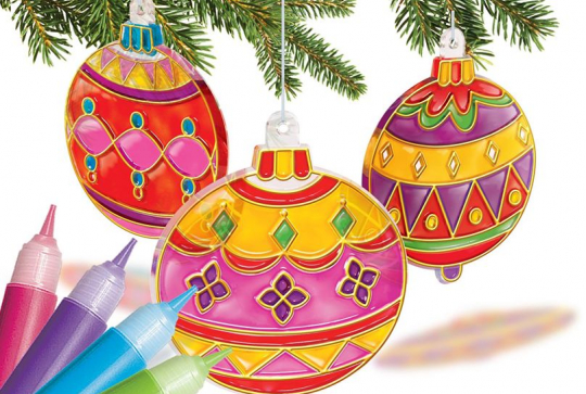 Noël Vitrail - Boules de Noël DIY