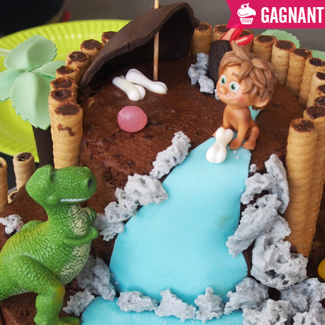 Gâteau Préhistoire pour Yuna - Gagnant de février 2020