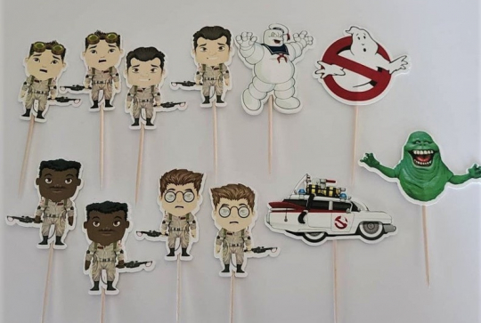 Anniversaire SOS Fantômes - Pics à gâteau