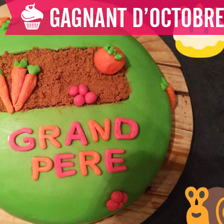 Gâteau jardin pour papi