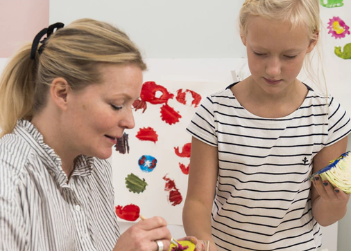 Activité en famille tampons