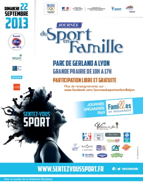 Affiche 2013 Sport en famille à Gerland