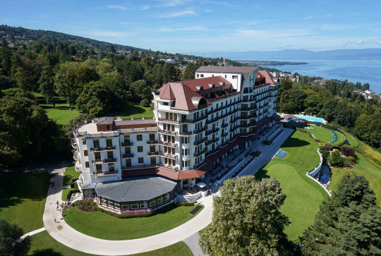 Hôtel Royal Évian Resort vu du ciel