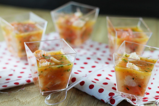 Verrines crevettes