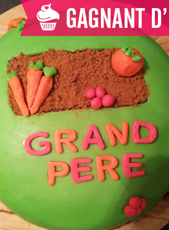 Gâteau jardin pour papi