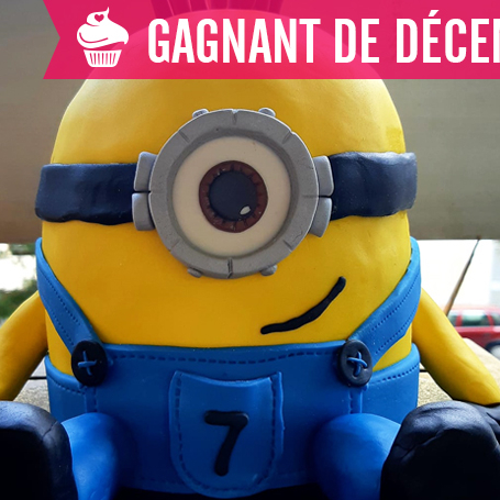 Gâteau d'anniversaire minion : gagnant de décembre