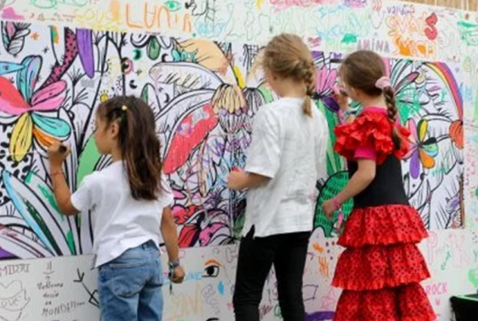 Mini Rock en Seine : fresque murale