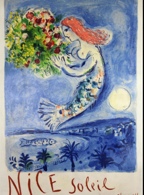 Expo Nice, soleil, fleurs. Marc Chagall et la baie des Anges.