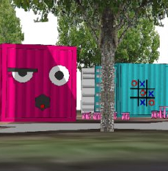 Villages des containers à jeux