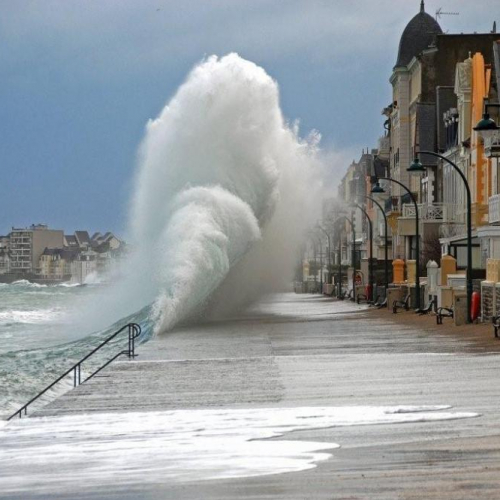 Grandes marées à Saint-Malo