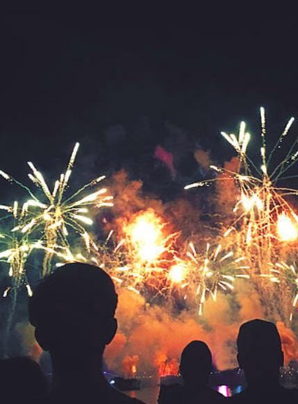 Feu d'artifice du 14 juillet à Pantin