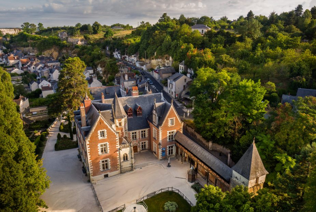 Château du Clos Lucé vu en plongé