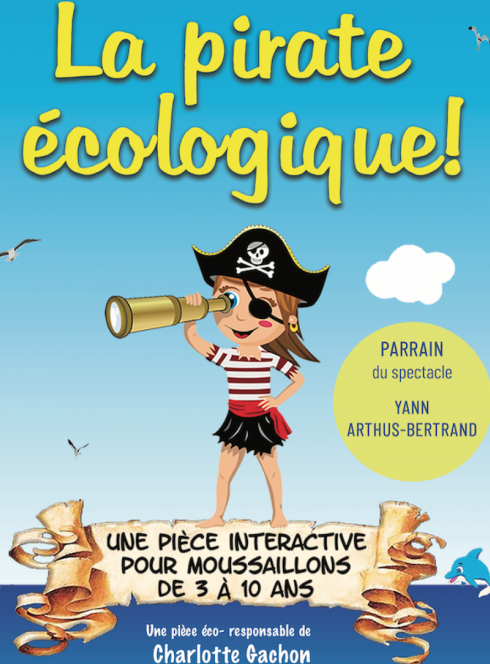 La pirate écologique : affiche du spectacle enfants