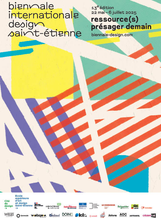 Affiche de la Biennale du Design de Saint-Etienne 2025
