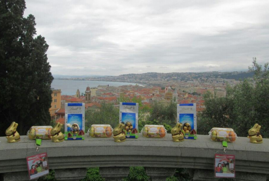 Chasse aux oeufs de Pâques à Nice - Chocolat Lindt